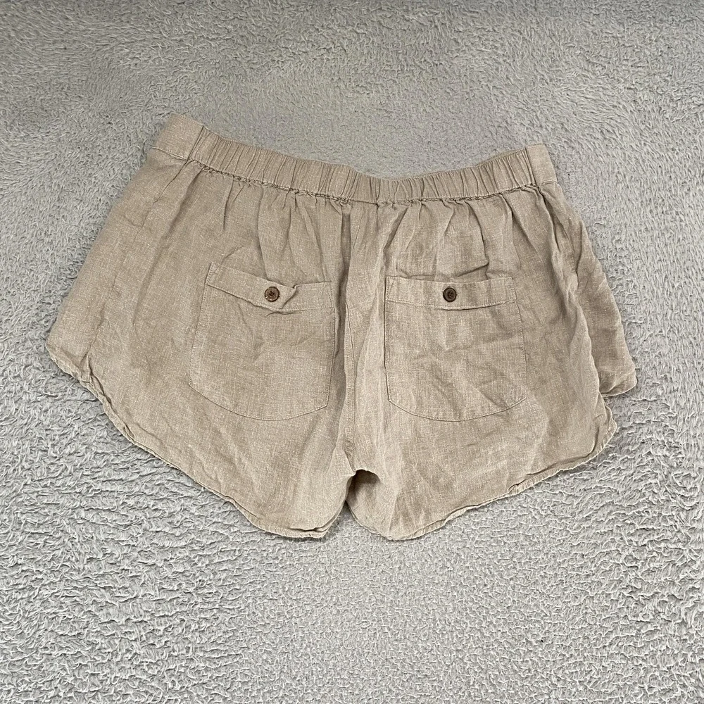 Patagonia Wrap Shorts Womens Large Beige Hemp Lyocell Neutral‎ Granola Beachy